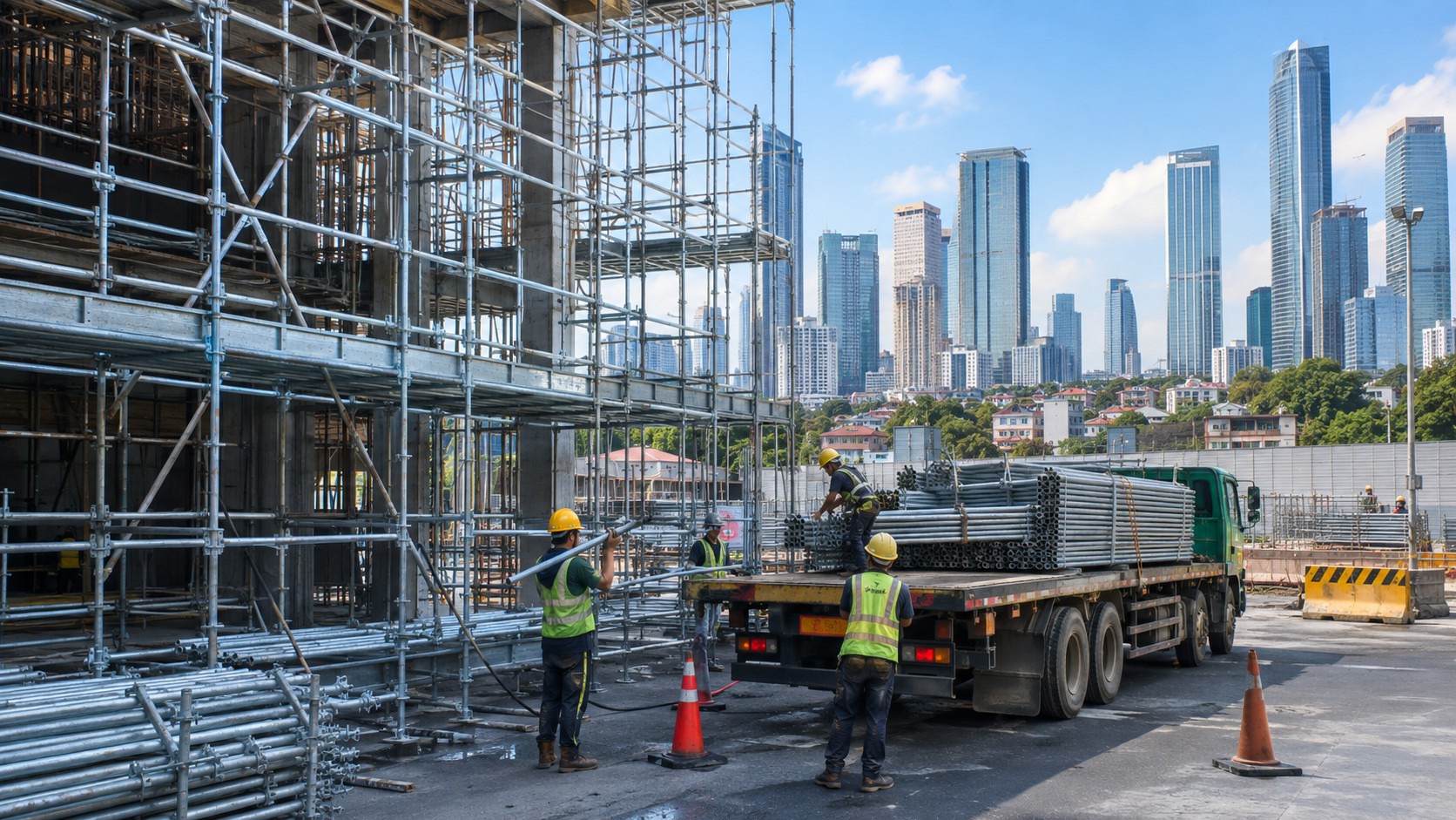 Perkantoran Jakarta WFH Imbas Demo 27 Agustus? Pastikan Logistik Proyek Anda Tetap Aman Bersama Produsen Scaffolding Terpercaya