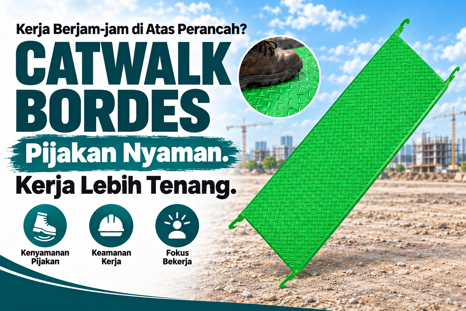 Jual Catwalk Scaffolding Bordes untuk Scaffolding Frame System